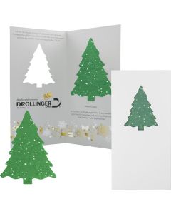 Samenpapier-Karte Fichte - inkl. Werbedruck