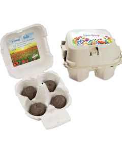 Das Grüne vom Ei - Flower-Ball Box - inkl. Werbedruck