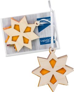 Holz-Filz Anhänger in der Box - inkl. Werbedruck