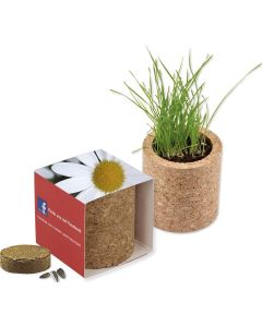 Pflanz-Kork rund - Samen nach Wahl - inkl. Werbedruck