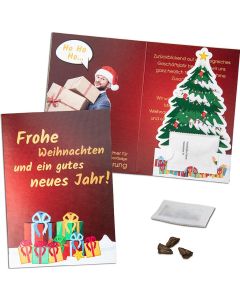 Weihnachtsbaum-Karte - inkl. Werbedruck