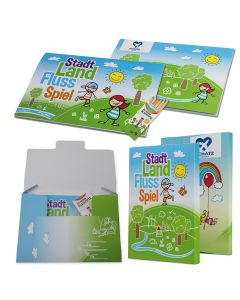 Stadt-Land-Fluss Block/Set - inkl. Werbedruck