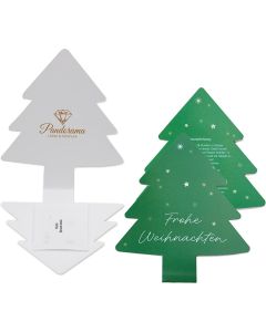 Klappkärtchen Tannebaum - inkl. Werbedruck