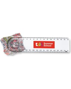 Lineal mit Lupe/Winkelmesser