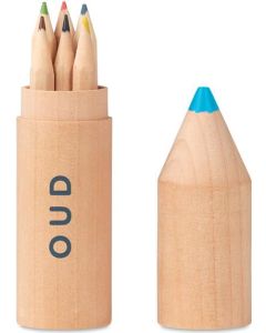 Holzbox mit 6 Stiften