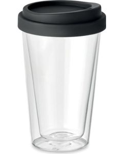 Doppelwandiges Borosilikat Trinkglas 350 ml