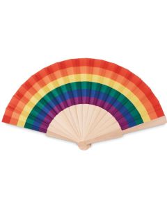 Fächer regenbogenfarbig
