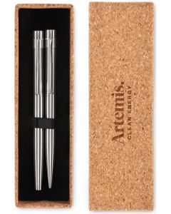 Schreibgeräte-Set aus Edelstahl