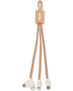 3in1 Ladekabel Kork