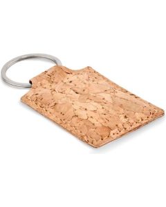 Schlüsselring Kork, eckig