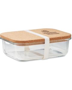 Lunchbox Glas mit Kork