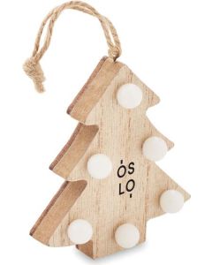Anhänger aus Holz mit LED Lulie