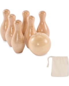 Mini-Bowling-Set Kiefernholz Bolito