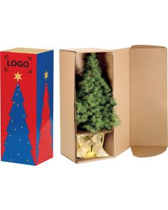 Schuber für Einzelversandkartonage kleine Weihnachtsbäumchen