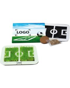 Wachsende Fußball-Arena - Zimmerrasen - inkl. 1-4 c Logo-Digitaldruck