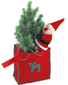 Bäumchen im Filztäschchen 20-30 cm - inkl. 1-4 c Logo-Digitaldruck