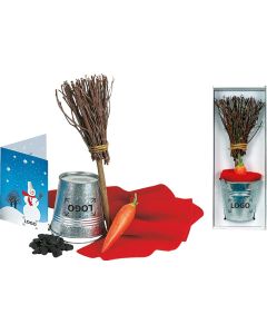 Schneemann-Bau-Set - inkl. 1-4 c Logo-Digitaldruck