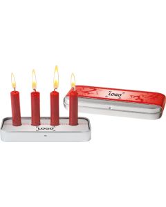 Pocket Adventskranz - Banderole und Steckeinsatz - inkl. 1-4 c Logo-Digitaldruck