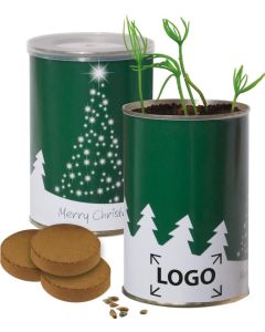 Weihnachtsbaum-Dose Fichte - inkl. 1-4 c Logo-Digitaldruck