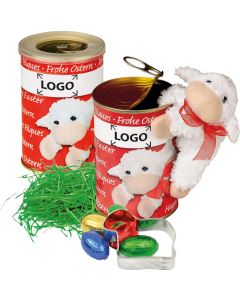 Osterdose Lämmchen - inkl. 1-4 c Logo-Digitaldruck