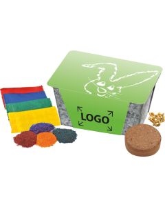 Wachsendes Osternest, Weizen - inkl. 1-4 c Logo-Digitaldruck