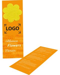 Blumige Lesezeit - bunte Blumenmischung - inkl. 1-4 c Logo-Digitaldruck