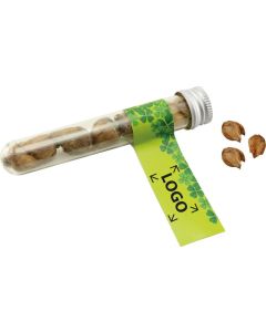 Reagenzglas Viel Glück mit Glückskleezwiebelchen - inkl. 1-4 c Logo-Digitaldruck