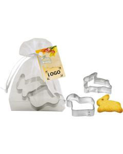 Backförmchen im Organzasäckchen - inkl. 1-4 c Logo-Digitaldruck