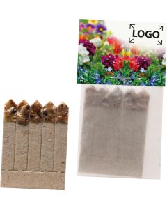 Samen-Sticks Sommerfreuden - bunte Blumenmischung - inkl. 1-4 c Logo-Digitaldruck
