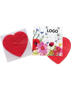 Herzliche Blumengüße - bunte Blumenmischung - inkl. 1-4 c Logo-Digitaldruck