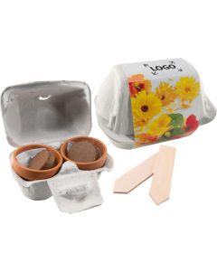 Wachstumsduett Essbare Blüten - inkl. 1-4 c Logo-Digitaldruck