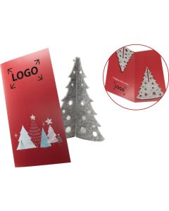 Weihnachtskarte Winterwald - inkl. 1-4 c Logo-Digitaldruck