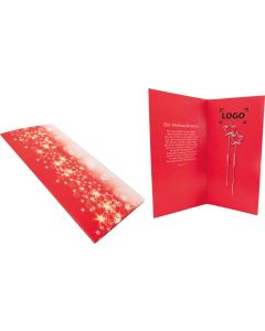 Weihnachtskarte Sterne - inkl. Digitaldruck