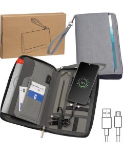 Reisemappe mit integrierter Powerbank 4.000 mAh