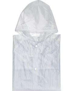 Regenjacke mit Druckknöpfen und Kapuze