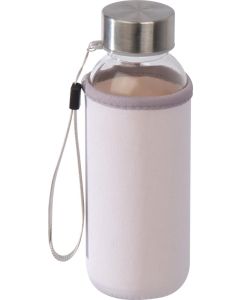 Trinkflasche aus Glas mit Neoprenüberzug, 300ml
