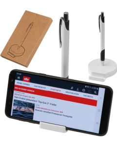 Handyhalter mit Magnetfunktion und Kugelschreiber