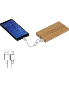 Powerbank aus Bambus