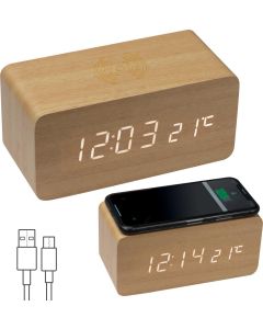 Schreibtischuhr mit intergriertem Wireless Charger