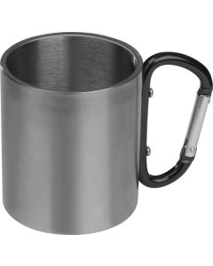 Tasse aus Metall mit Karabinerhaken, 200ml