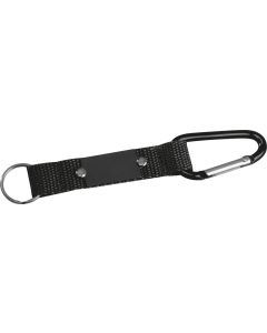 Schlüsselanhänger mit Karabiner und Plättchen aus Metall