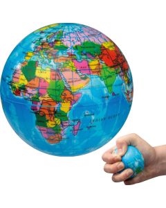 Anti Stressball in Weltkugeloptik