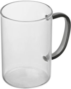 Glastasse mit farbigem Henkel, 250 ml