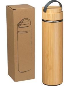 Trinkflasche mit Teesieb Bambus