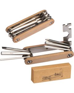 Fahrradwerkzeug mit Holzschalen