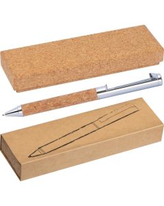 Kugelschreiber aus Metall und Kork
