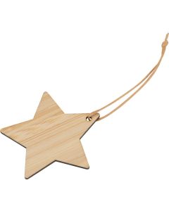 Sternanhänger aus Bambus