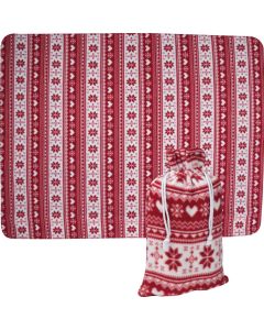 Weihnachtliche Kuscheldecke