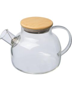 Glaskanne mit Bambusdeckel, 1.000 ml