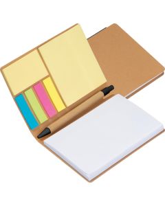 Notizbuch mit Kugelschreiber und Haftnotizen, 70 Seiten
